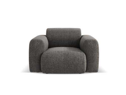 Cosmopolitan Design Fauteuil Nolio 2-zits, chenille, grijs - 95x105x72cm