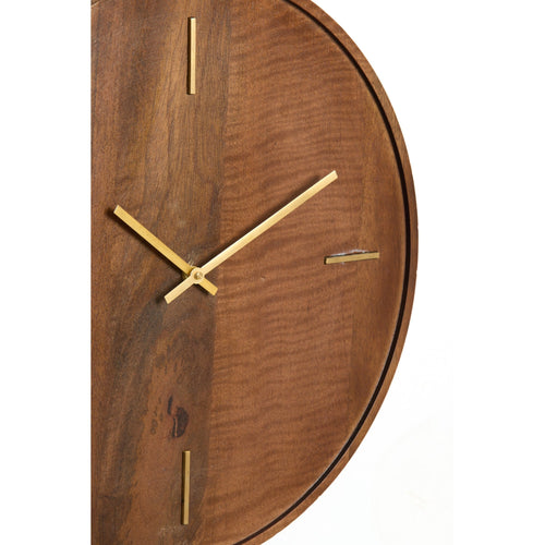 Light & Living klok Veti - bruin - Ø41cm
