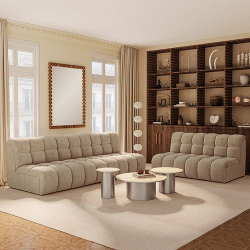 Premium Interiors - Bank SEVEN - bouclé-stof  mol 243cm