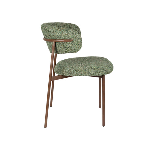 Housecraft Living Claes Eetkamerstoelen Gemêleerd Groen - Set van 2
