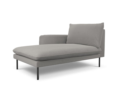 Cosmopolitan Design linker meridiaan Vienna boucle, grijs - 170x110x95cm