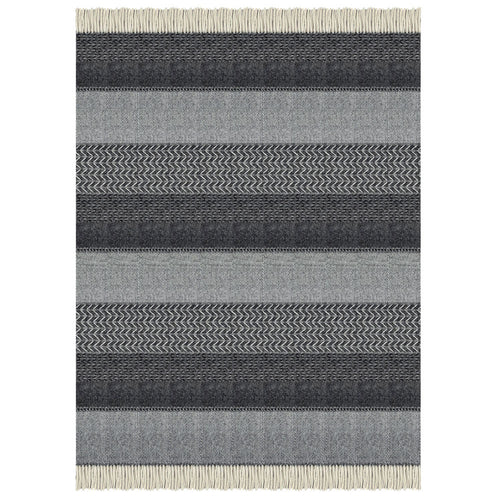 Malagoon plaid Uptown - zwart - 140x200cm 100% wol