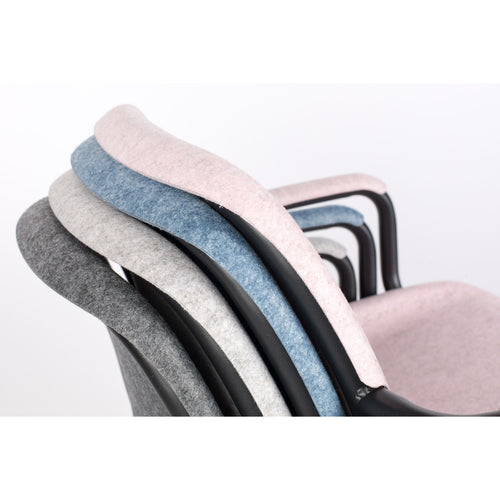Zuiver Thirsty Eetkamerstoelen armleuning Roze - Set van 2