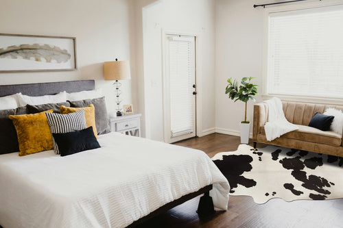 AFK Living vloerkleed Georgia - dierenhuid-effect - zwart - 155 x 190 cm - vtwonen shop