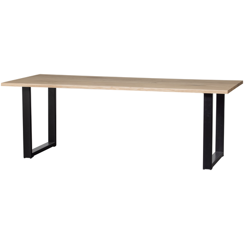 WOOOD boomstam tafel met u-poot Tablo - Eiken - 75x199x90 - vtwonen shop