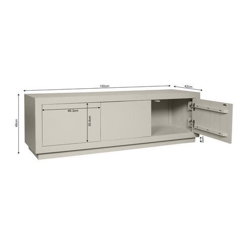 Starfurn  tv meubel Brussel - beige - 31x38x26cm