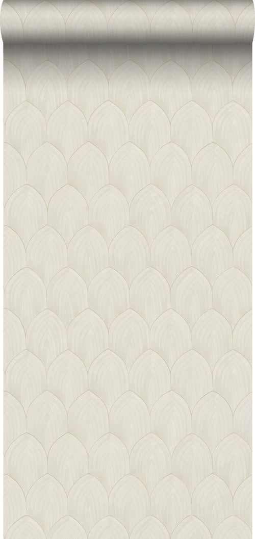 Borastapeter behang art deco motief beige - 53 cm x 10.05 m - 660281 - vtwonen shop