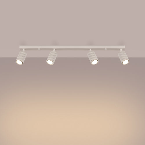 Sollux Lighting Plafondlamp KARBON 4L beige - 81x6,5x16,5cm