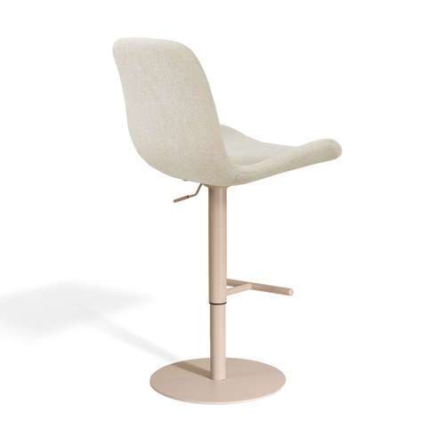 Nolon Niva-Fé tulp barkruk cottonbeige - verstelbaar - beige poten