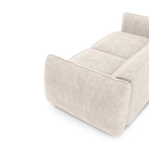 Sia Home - Rechte bank LIVIA - Fluweel weefsel - Crème - 196cm - vtwonen shop