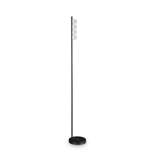 Ideal Lux PING PONG 4-lichts multi-armige vloerlamp zwart 1000Lm 3000K