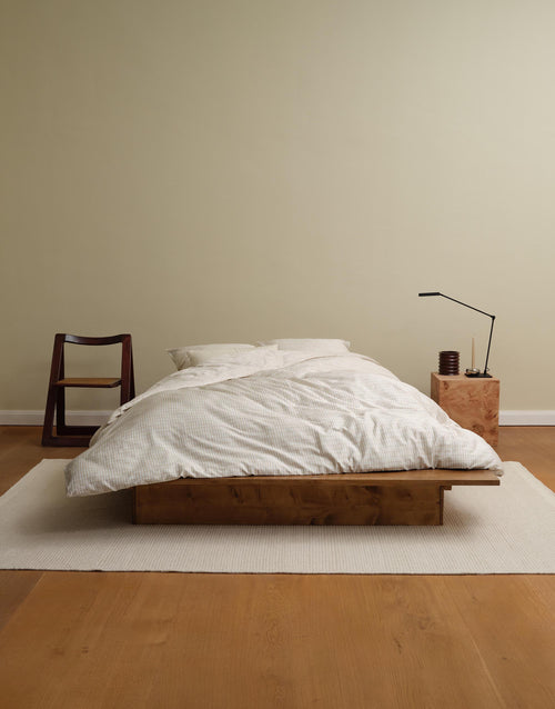 Marc O'Polo Loke dekbedovertrek - Eenpersoons – 140x200/220 cm - Oatmeal