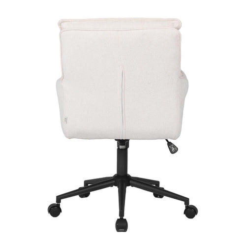 HOME DELUXE bureaustoel CORA geweven stof beige - in hoogte verstelbaar - vtwonen shop