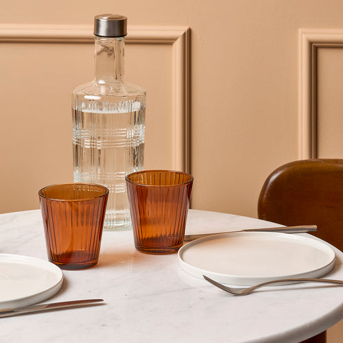 Bonbistro - Glas 27cl amber Luz - Set van 4