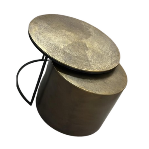 Starfurn  salontafel Ziva - goud - 90x90x23cm - vtwonen shop