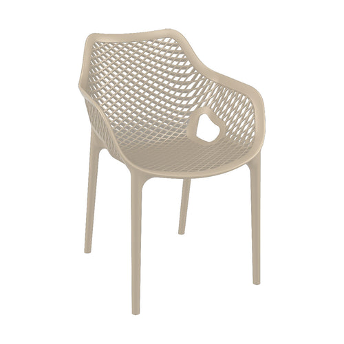 Garden Impressions tuinstoel Air XL design taupe - 2 stuks