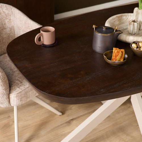 Starfurn  eettafel Madison - bruin - 100x200x76cm