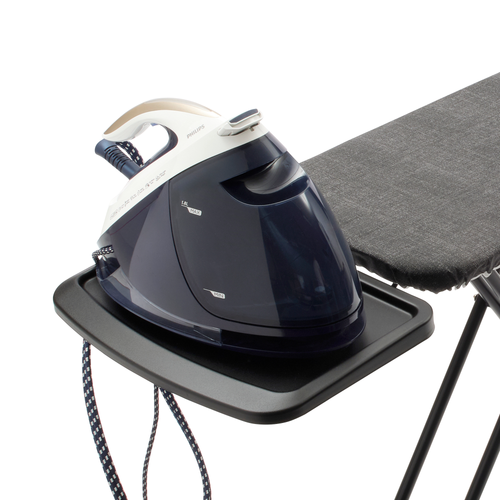Brabantia Strijkplank B, 124x38 cm, solide stoomunithouder - Titan Oval