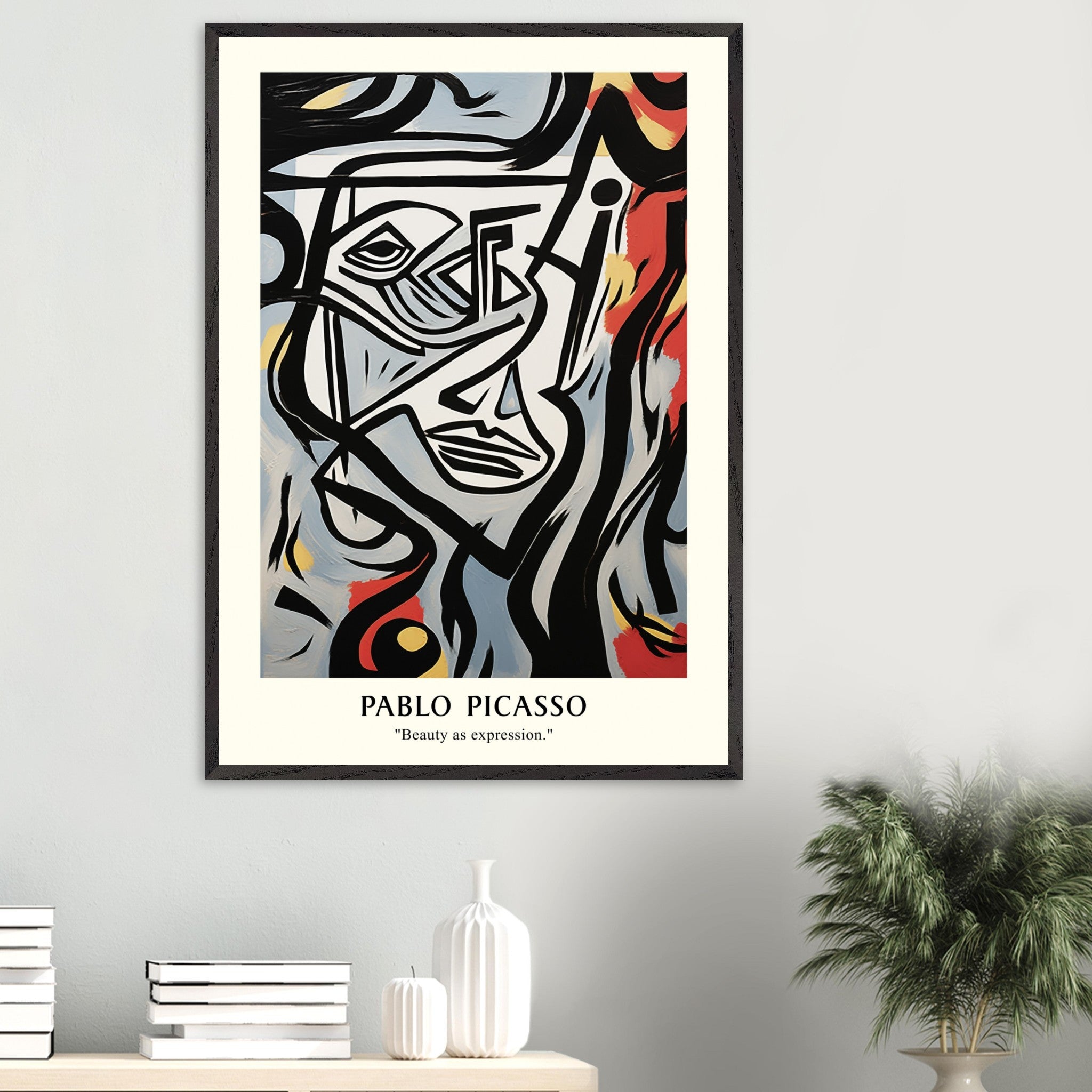 Artfulprints Poster Pablo Picasso - Beauty as expression - A4