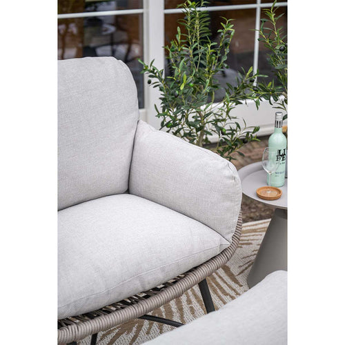 Garden Impressions Loungestoelen Selene taupe incl bijzettafel