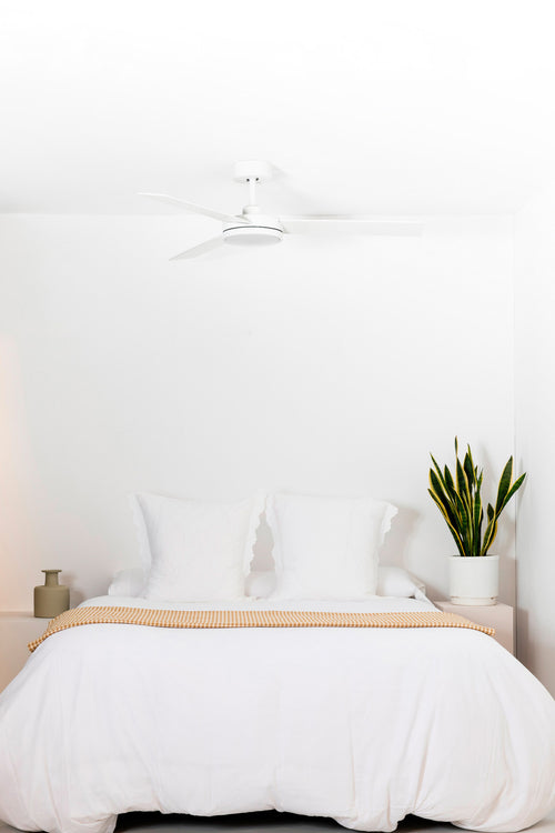 Faro BARTH Witte plafondventilator met LED-licht