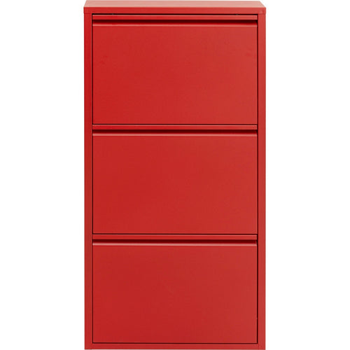 Kare Design Schoenenkast Caruso rood 3 laden
