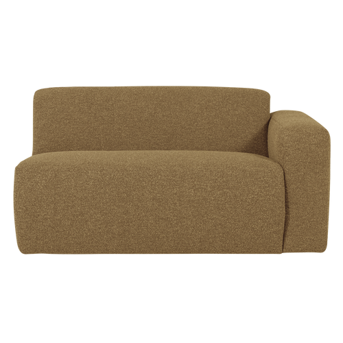 WOOOD 1,5-zits bank arm rechts Mojo Base - Bouclé - Geel/Bruin - 74x145x97