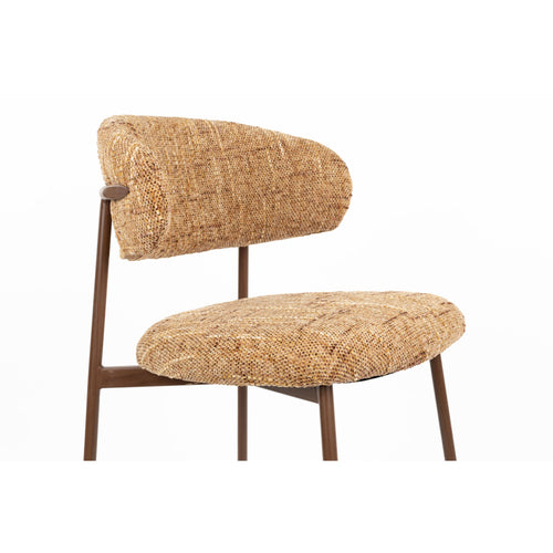 Housecraft Living Claes Barkrukken rugleuning 65 cm Gemêleerd Okergeel - Set van 2
