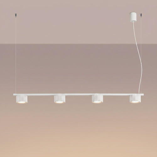 Sollux Lighting Kroonluchter AURA 4 wit Gx53 - 122x10x208cm