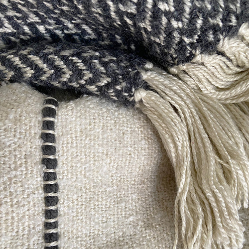 Malagoon plaid Berber - wit - 125x150cm