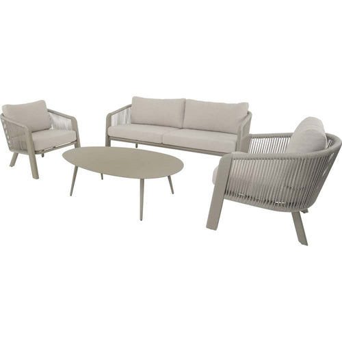 Lesli Living loungebank Tanoa - taupe - 174x78x69cm