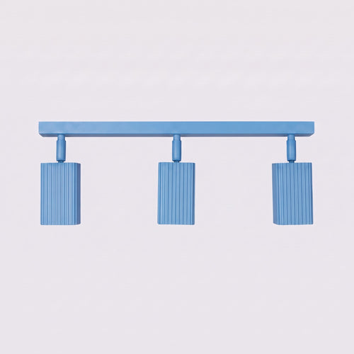 Sollux Lighting Plafondlamp RAYO 3L azuurblauw - 45x6x16,5cm