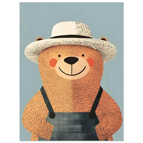 Artfulprints  Beer op de boerderij   poster 30x40 cm - vtwonen shop