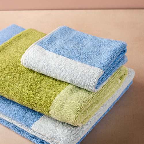 Ona - Handdoek 30x50cm ocean blue Pixie - Set van 2