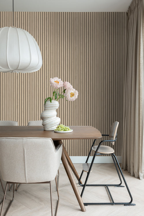 ESTAhome behang houten wandpanelen 3d beige - 53 cm x 10.05 m - 139607 - vtwonen shop