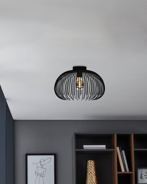 EGLO plafondlamp Venezuela-A - E27 - Ø 38,5 cm - Zwart - vtwonen shop