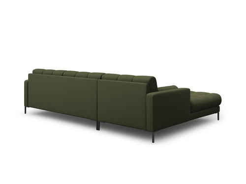 Cosmopolitan Design linker hoekbank Bali 5-zits, structurele stof, groente - 185x293x75cm