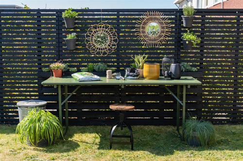 MaximaVida inklapbare biertafel Berlijn 200 x 70 cm olijfgroen - FSC hout