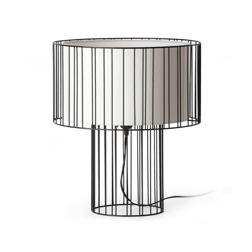 Faro Linda - 1 Light Tafellamp Wit, Zwart, E27