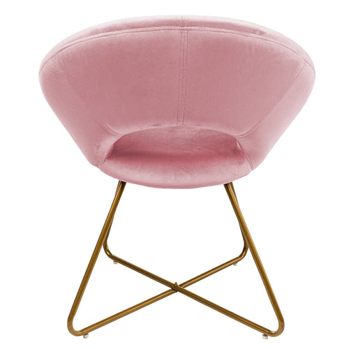 Home Deluxe Fluwelen stoel SELESA Roze - vtwonen shop