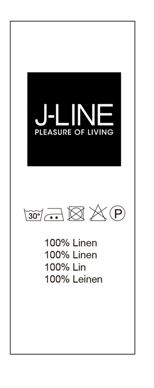 J-Line gordijn Voile - katoen/linnen - blauwgrijs - vtwonen shop