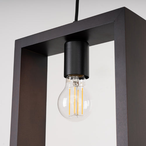 Sollux Lighting Hanglamp ARIES wengé - 24x8x133cm
