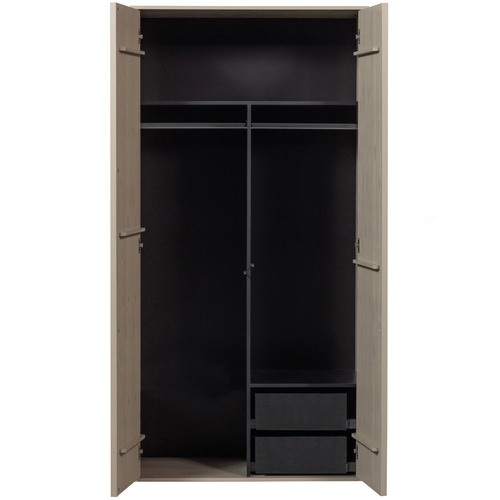 vtwonen kast double Daily - Grenen - Dakargrau - 200x100x58 - vtwonen shop