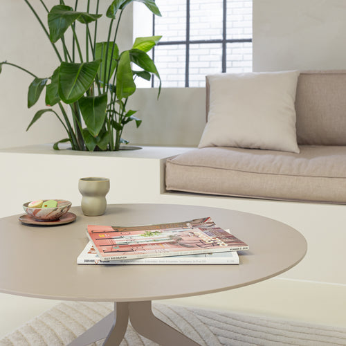 Spinder Design salontafel Daley - Silky Taupe - Ø 80 - vtwonen shop