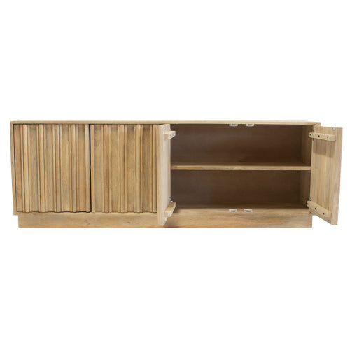 Giga Meubel Dressoir Nika - Mangohout - Naturel - 180x40x63cm - vtwonen shop