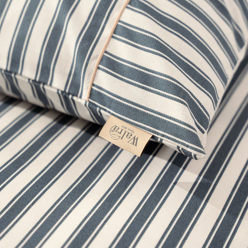 Walra - Dekbedovertrek Refined Lines - 200x220 cm - Blauw