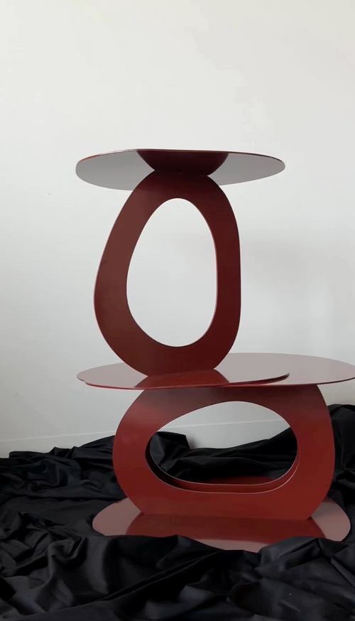 Spinder x Eva van de Ven bijzettafel Alto - Red Brown - vtwonen shop
