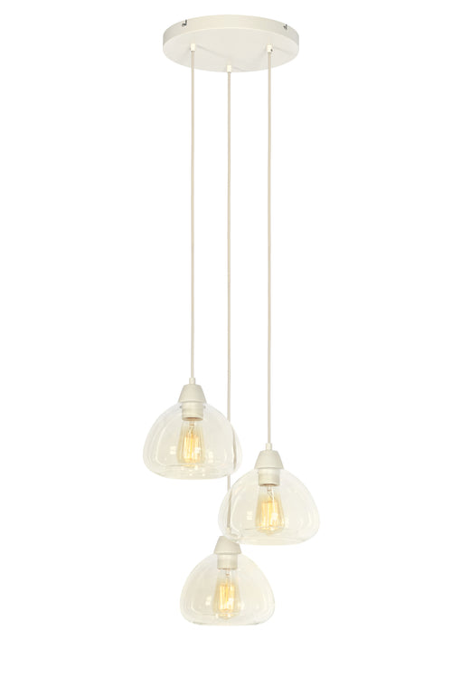 Light & Living hanglamp BISHO - Ø30x14cm - wit - vtwonen shop