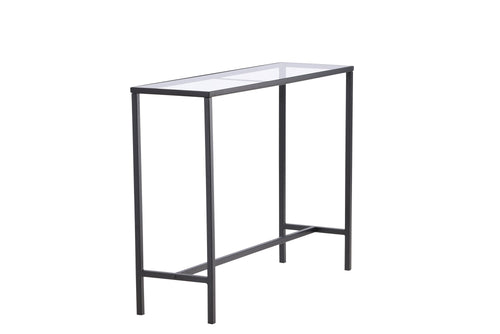 Rebellenclub Sidetable Toa - 100 x 30 cm - Zwart met Glas - vtwonen shop