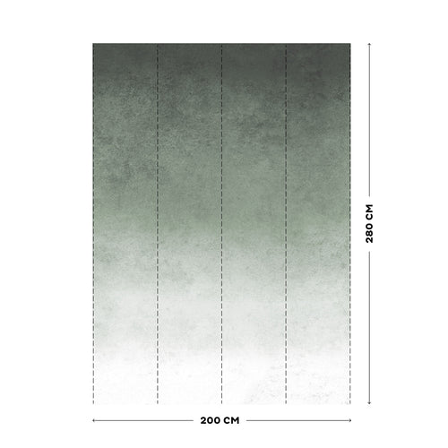 Art for the Home Fotobehang - Fading Concrete - Groen - 280x200cm - vtwonen shop